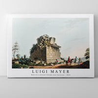 Luigi Mayer - Base of a colossal Column near Syracuse from Views in the Ottoman Dominions, in Europe, in Asia, and some of the Mediterranean islands (1810)