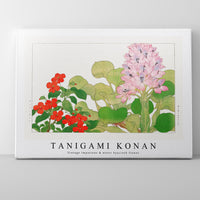 Tanigami Konan - Vintage impatiens & water hyacinth flower
