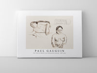 
              Paul Gauguin - Two Tahitian Women and a Marquesan Earplug 1891-1893
            