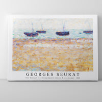 Georges Seurat - Four Boats at Grandcamp (Quatre bateaux Ã Grandcamp) 1885