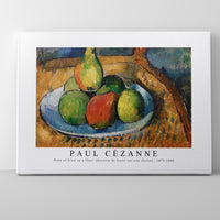 Paul Cezanne - Plate of Fruit on a Chair (Assiette de fruits sur une chaise) 1879-1880