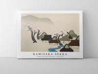 
              Kamisaka Sekka - Village with cherry blossoms from Momoyogusa–Flowers of a Hundred Generations (ca. 1909–1910)
            