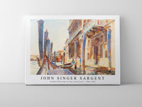 
              John Singer Sargent - Gondola Moorings on the Grand Canal (ca. 1904–1907)
            