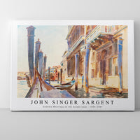 John Singer Sargent - Gondola Moorings on the Grand Canal (ca. 1904–1907)