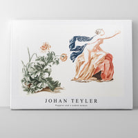 Johan Teyler -Poppies and a naked woman