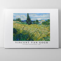 Vincent Van Gogh - Green Wheat Field with Cypress 1889