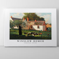 winslow homer-Farmyard Scene-1872-1874