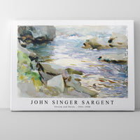 John Singer Sargent - Stream and Rocks (ca. 1901–1908)