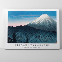 Hiroaki Takahashi - Mount Fuji From Hakone (1930)
