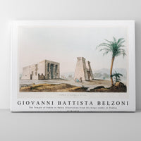 Giovanni Battista Belzoni - The Temple of Dakke in Nubia illustration from the kings tombs in Thebes 1778-1823