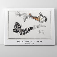 Morimoto Toko - Butterflies illustration from Churui Gafu (1910)
