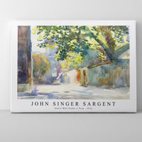 John Singer Sargent - Sunlit Wall Under a Tree (ca. 1913)