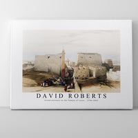 David Roberts - Grand entrance to the Temple of Luxor-1796-1864