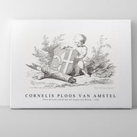 Cornelis ploos van amstel - Putto met een schild met het wapen van Witsen-1765