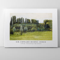 Sir Edward Burne Jones - Landscape - Study painting in high resolution by Sir Edward Burne–Jones