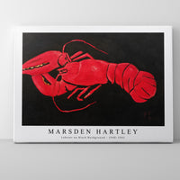 Marsden Hartley - Lobster on Black Background (1940–1941)