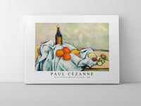
              Paul Cezanne - Bottle and Fruits (Bouteille et fruits) 1890
            