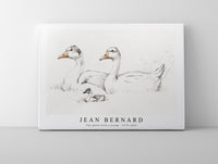 
              Jean Bernard - Two geese with a young (1775–1833)
            