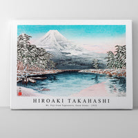 Hiroaki Takahashi - Mt. Fuji from Tagonoura, Snow Scene (1932)