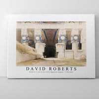 David roberts - Dendera is one of the latest Egyptian temples-1796-1864