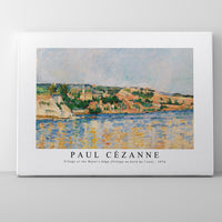 Paul Cezanne - Village at the Water's Edge (Village au bord de l'eau) 1876