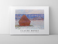 
              Claude Monet - Stack of Wheat, Snow Effect, Overcast Day 1890-1891
            