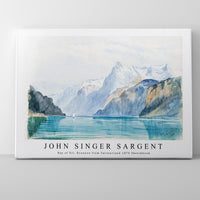 John Singer Sargent - Bay of Uri, Brunnen from Switzerland 1870 Sketchbook