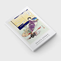 Ogata Gekko - Dog Playing with Flower Cart (1887–1896)