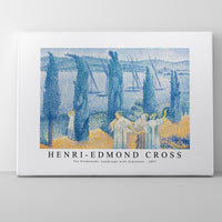 Henri Edmond Cross - The Promenade; Landscape with Cypresses 1897