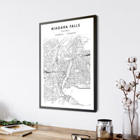 
              Niagara Falls, Ontario Scandinavian Style Map Print 
            