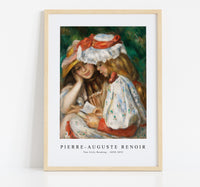 
              Pierre Auguste Renoir - Two Girls Reading 1890-1891
            