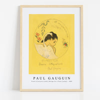 Paul gauguin - Projet d’assiette (Leda) (Design for a Plate [Leda]), frontispiece from the Volpini Suite (1889)