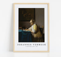 
              Johannes Vermeer - A Lady Writing a Letter 1665
            