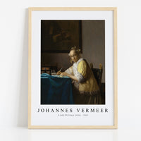 Johannes Vermeer - A Lady Writing a Letter 1665