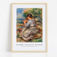 Pierre Auguste Renoir - Jeune fille assise dans un jardin 1914