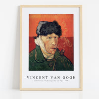 Vincent Van Gogh - Self-Portrait with Bandaged Ear and Pipe 1889