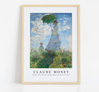 
              Claude Monet - Woman with a Parasol, Madame Monet and Her Son 1875
            