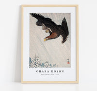 
              Ohara Koson - Eagle Flying in Snow (1933)
            