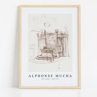 Alphonse Mucha - Office sketch 1869-1939