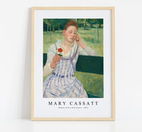 
              Mary Cassatt - Woman with a Red Zinnia 1891
            