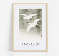 
              Ohara Koson - Little Egrets in flight (1925 - 1936) by Ohara Koson (1877-1945)
            