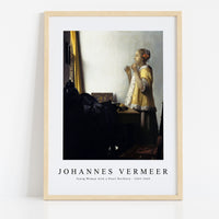 Johannes Vermeer - Young Woman with a Pearl Necklace 1663-1665