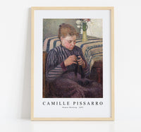 
              Camille Pissarro - Woman Mending 1895
            
