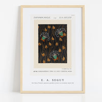 E.A.Seguy - Art Deco Flower pattern pochoir print in oriental style (2)