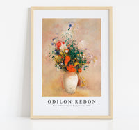 
              Odilon Redon - Vase of Flowers (Pink Background) (1906)
            