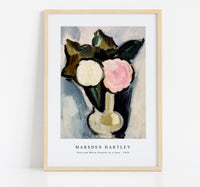 
              Marsden Hartley - Pink and White Flowers in a Vase (1929)
            