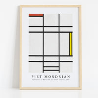 Piet Mondrian - Composition in White, Red, and Yellow painting 1936