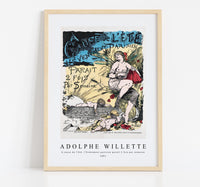 
              Adolphe Willette - A cause de l'été, l'Evénement parisien paraît 2 fois par semaine 1881
            