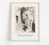 
              Edgar Degas - Femme nue debout, a sa toilette 1890
            