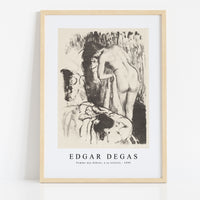 Edgar Degas - Femme nue debout, a sa toilette 1890